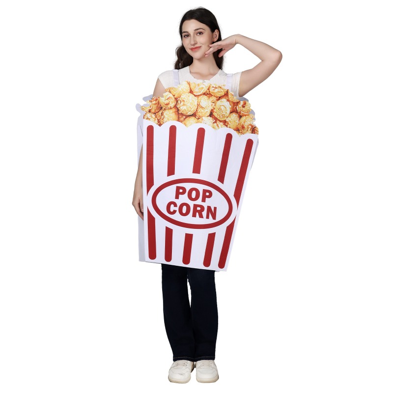Popcorn - Nouveau costume de cosplay d'Halloween, combinaison