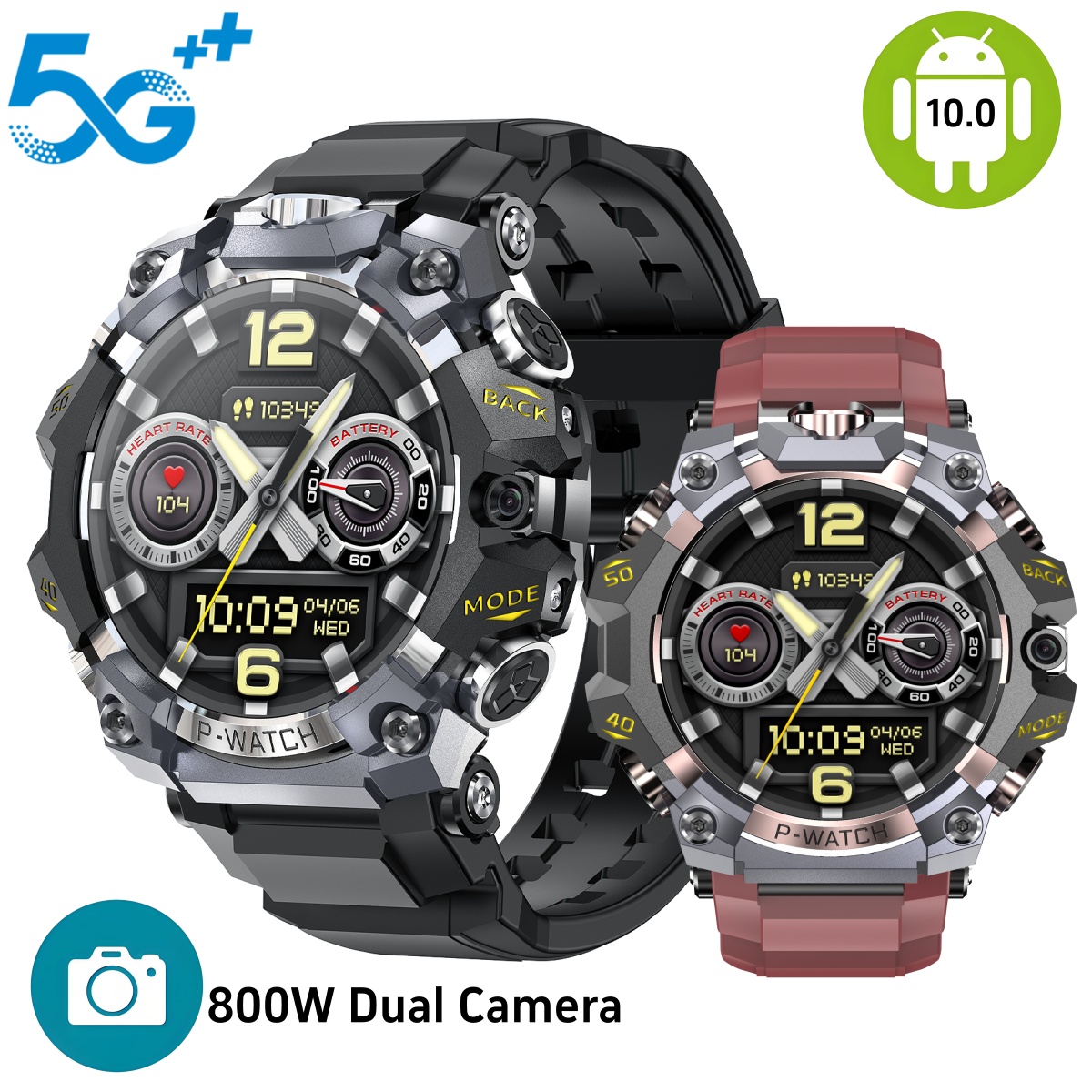 Seaweed Snack - Montre connectée Q668 Android 10.0 1,95