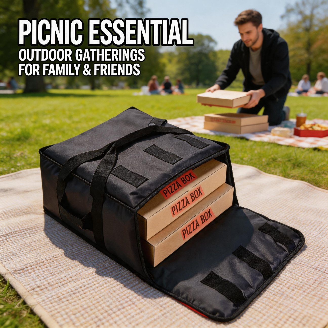 Food Snacks Delivery - Sac de livraison de pizzas, grande