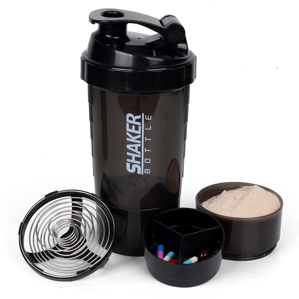 Protein Bar - 3 couches Shaker bouteille de protéines