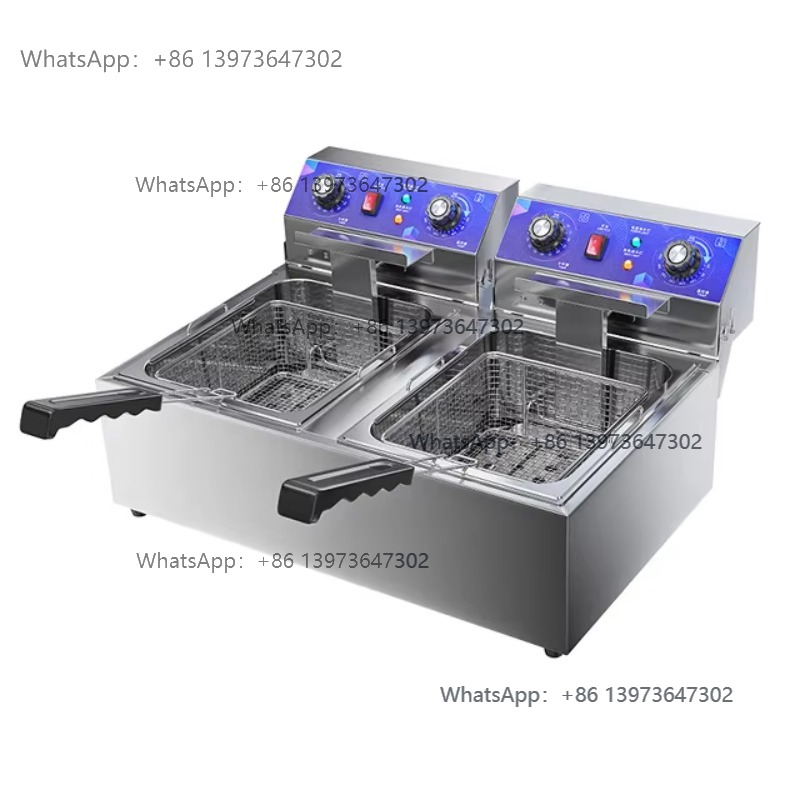 Popcorn - Friteuse électrique commerciale en acier inoxydable,