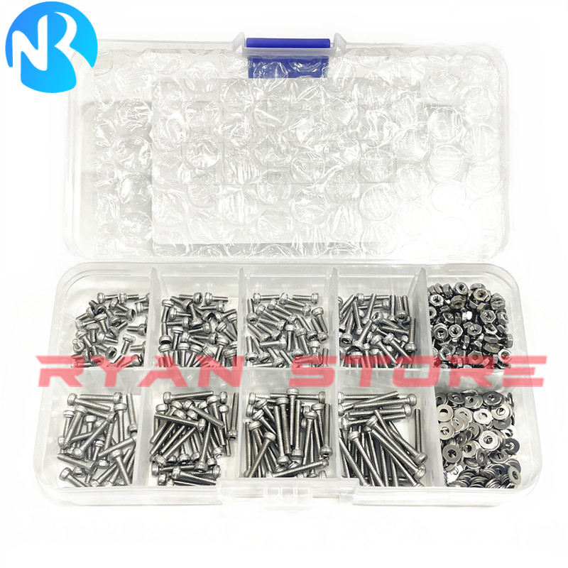 1 boîte/660 pièces M2 * 4 5 6  - Nuts Mix avis et prix